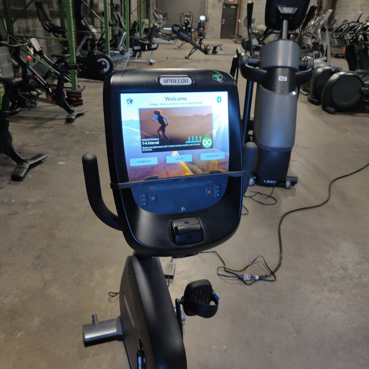 Precor RBK 885 Recumbent Bike w/ P82 Console