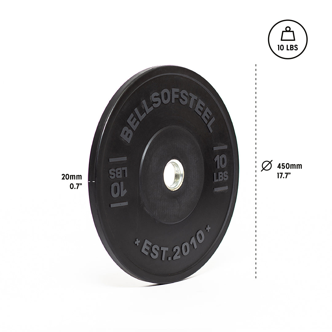 Premium Olympic Bumper Plates Dead Bounce with Contrast Colors