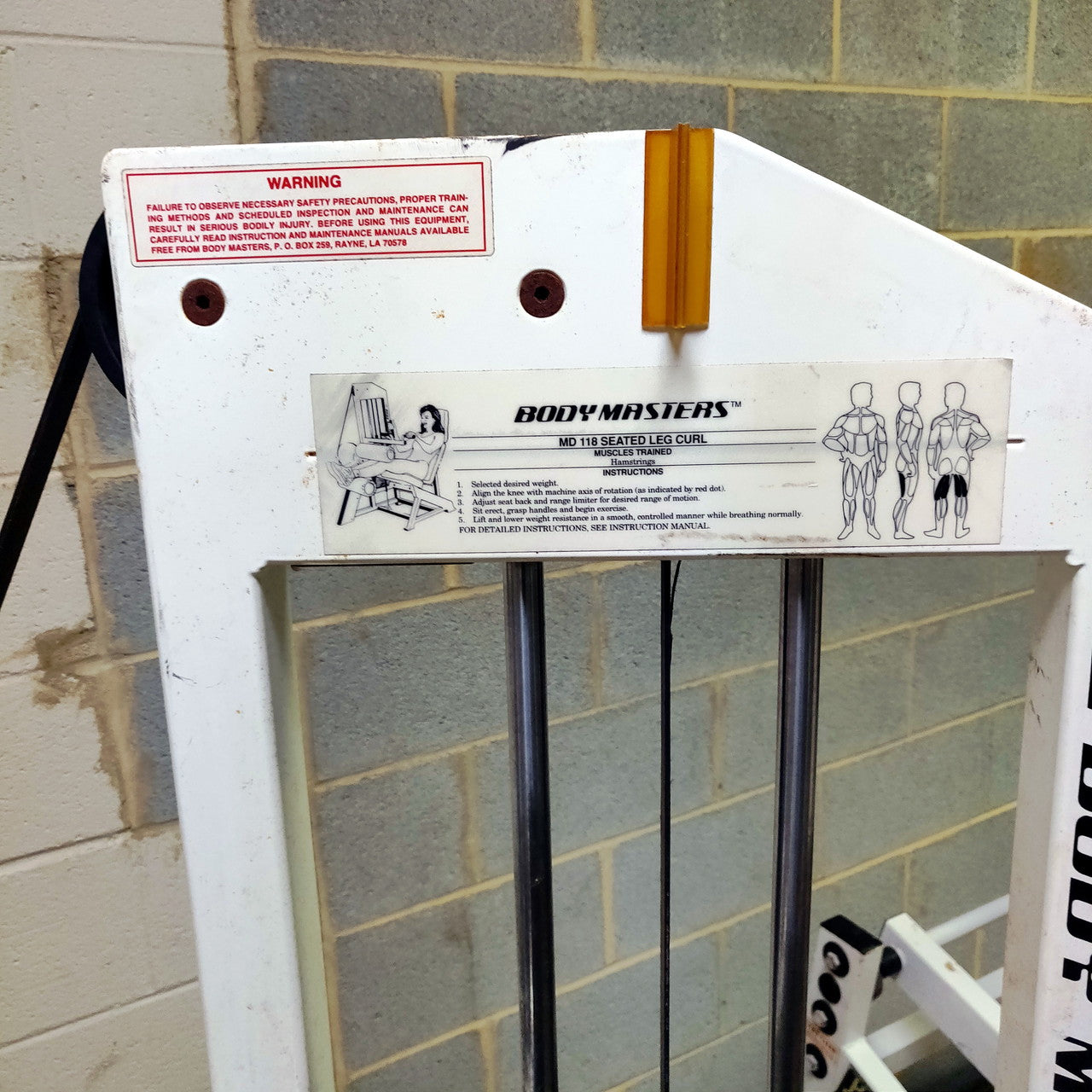 RARE Bodymasters Seated Leg Curl MD118