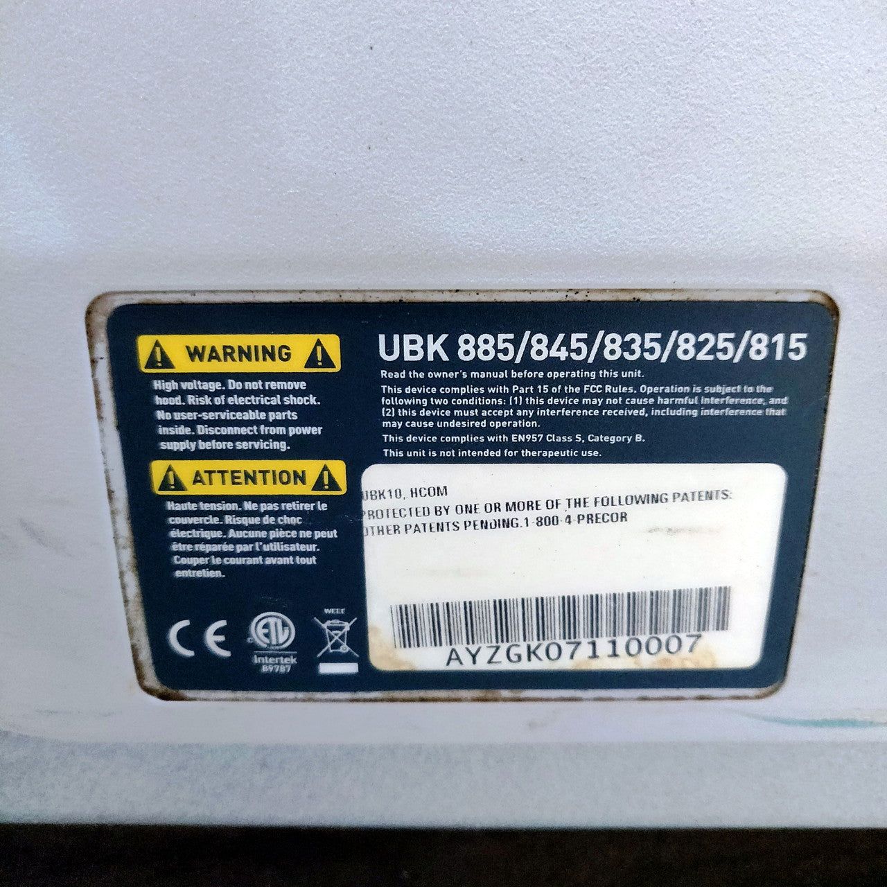 Refurbished Precor Upright Exercise Bike UBK885/845/835/825/815 Commercial Grade