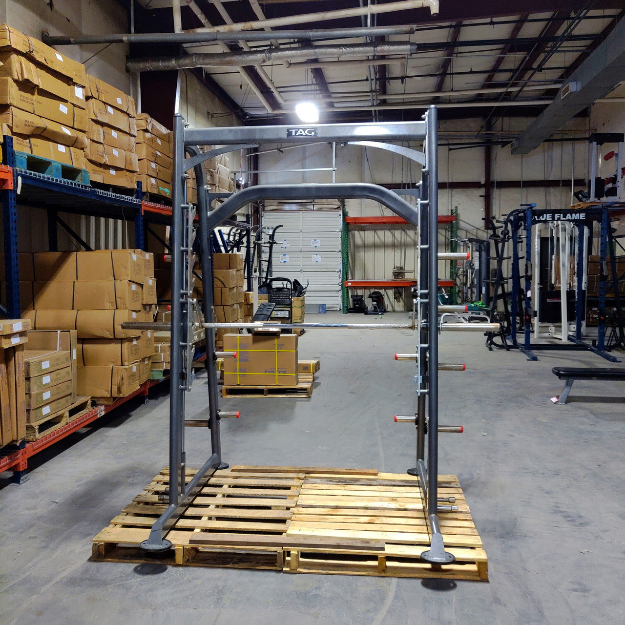 TAG Fitness Smith Machine Commercial Grade with Weight Storage