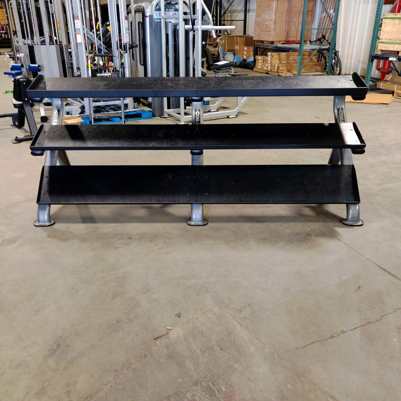 TKO 3 Tier Dumbbell Rack for 5-100lb Dumbbells and MORE