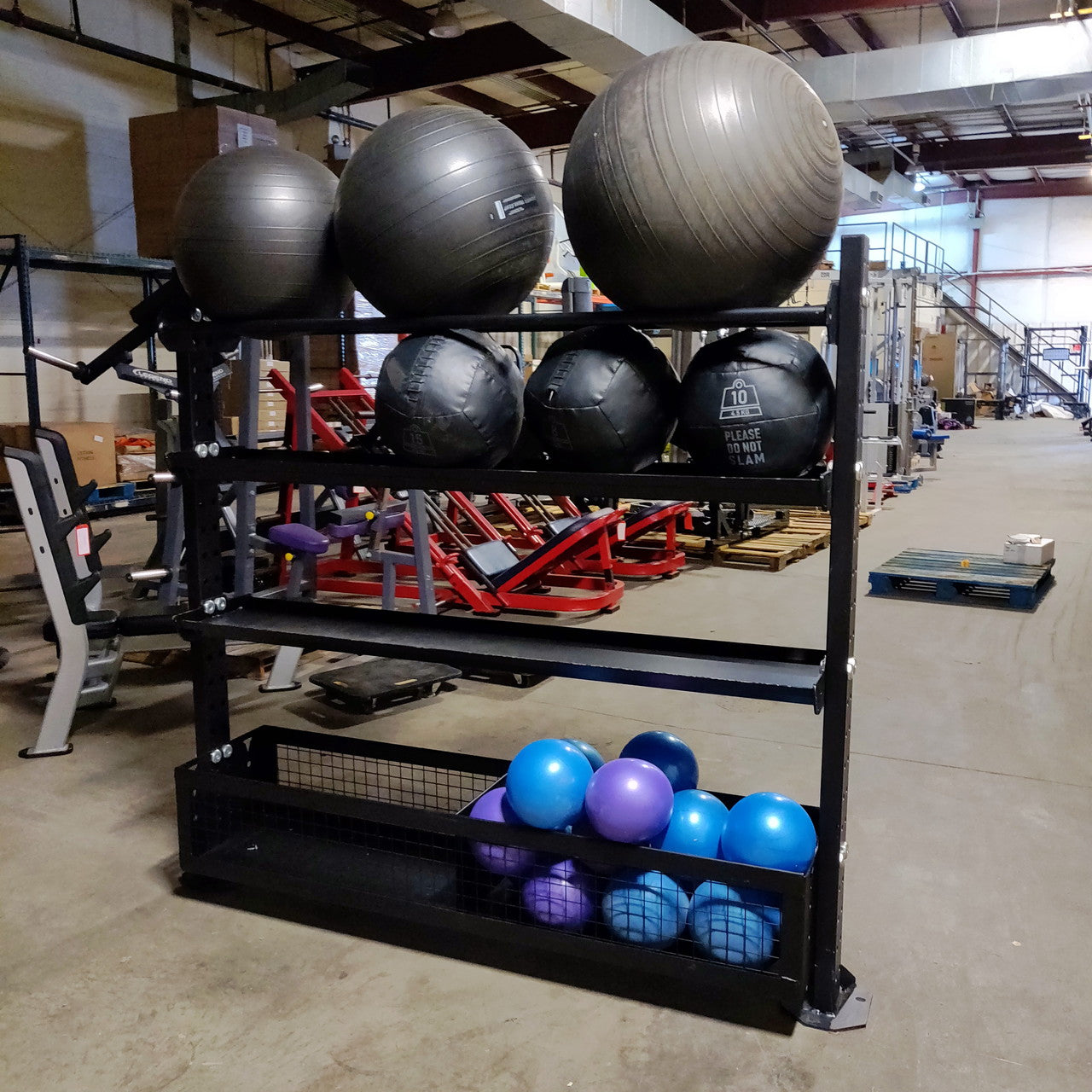 Throwdown Storage Unit (Bolt-Down) for Medicine Balls, Dumbbells, and MORE!