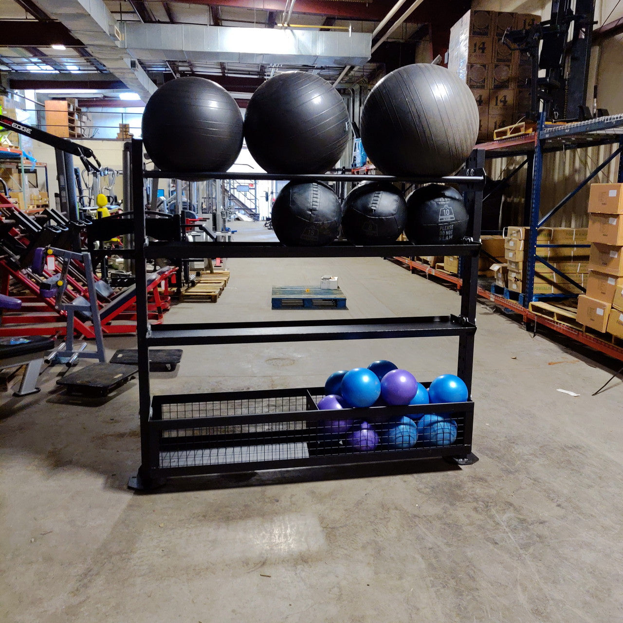 Throwdown Storage Unit (Bolt-Down) for Medicine Balls, Dumbbells, and MORE!