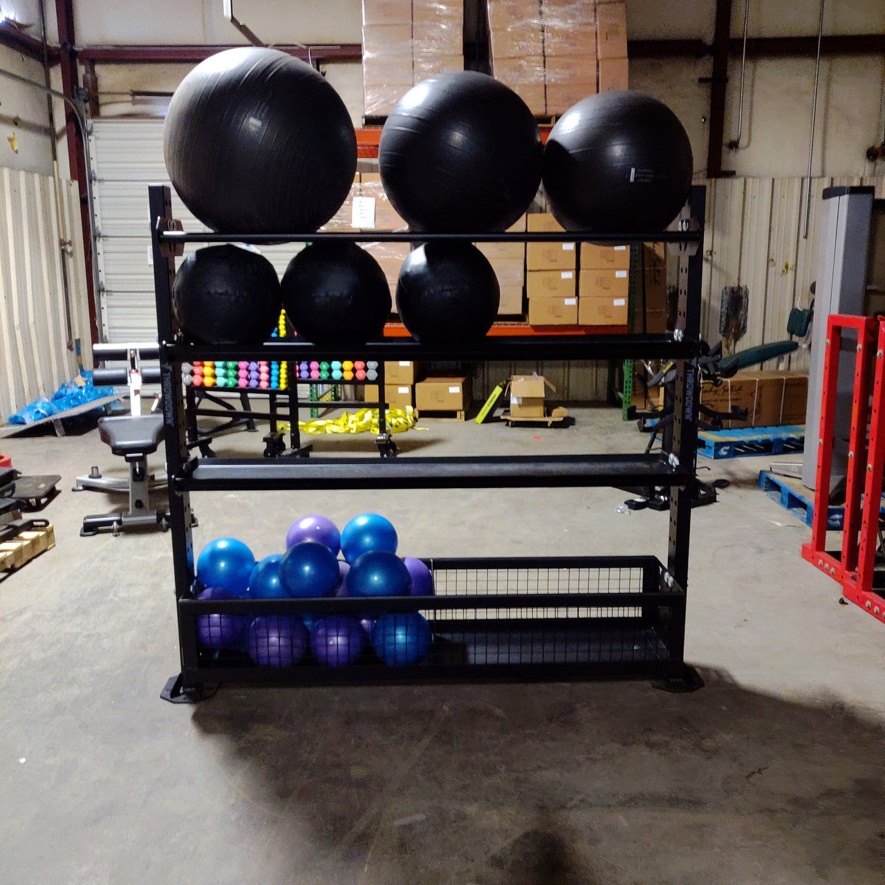 Throwdown Storage Unit (Bolt-Down) for Medicine Balls, Dumbbells, and MORE!