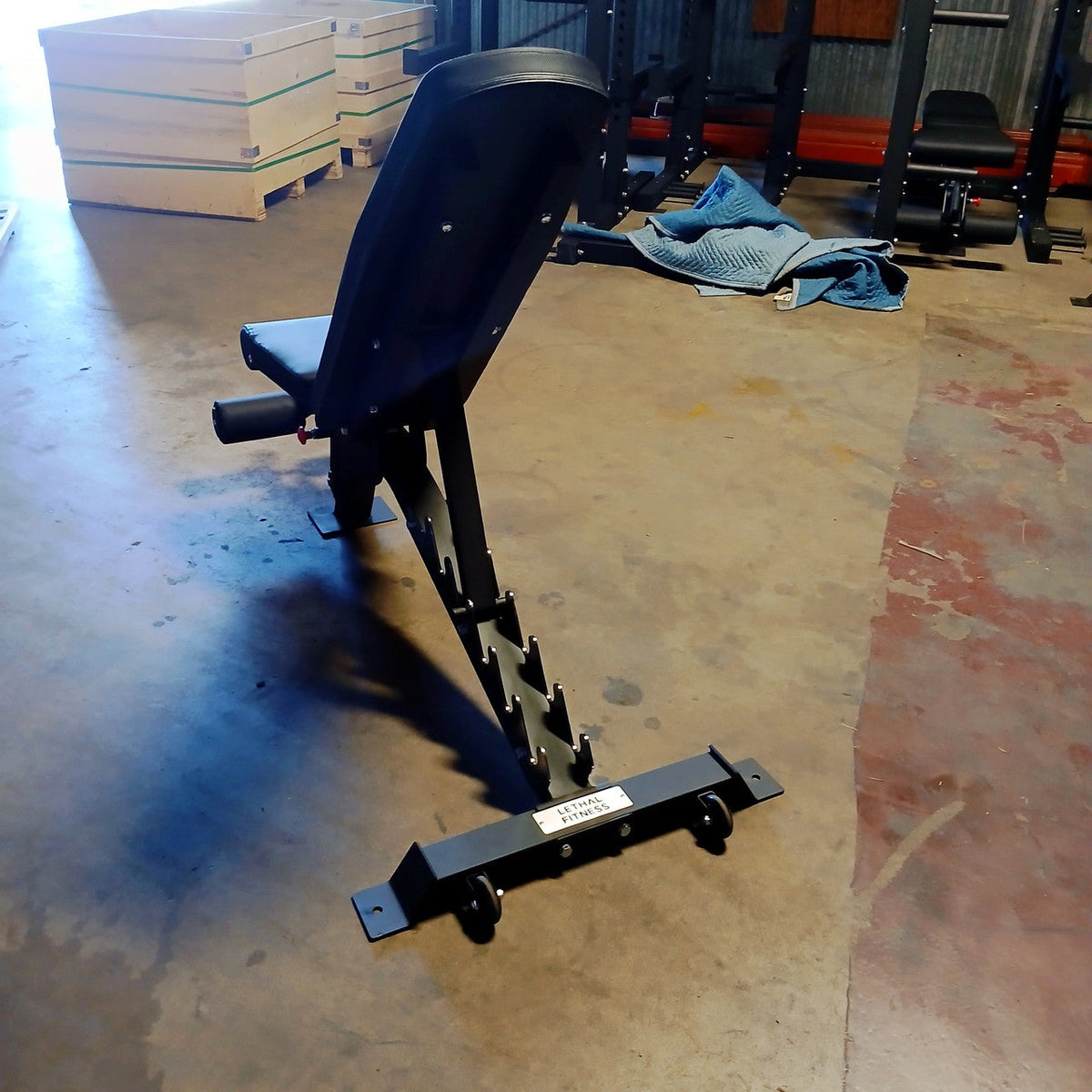 USED FID Heavy Duty Adjustable Weight Bench W/Footholds 1500lb Capacity