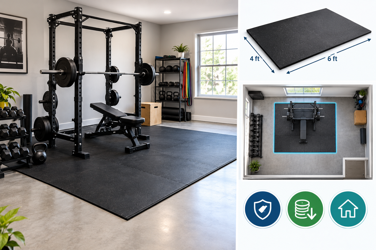 Why 4 by 6 Mats Solve the Problem Most Home Gyms Have