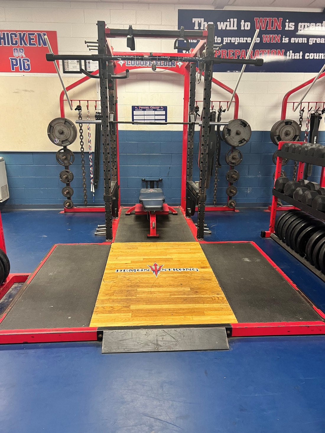 Squat Rack On Rails CLEARANCE 5 Commercial Squat Racks Full Power Racks Red
