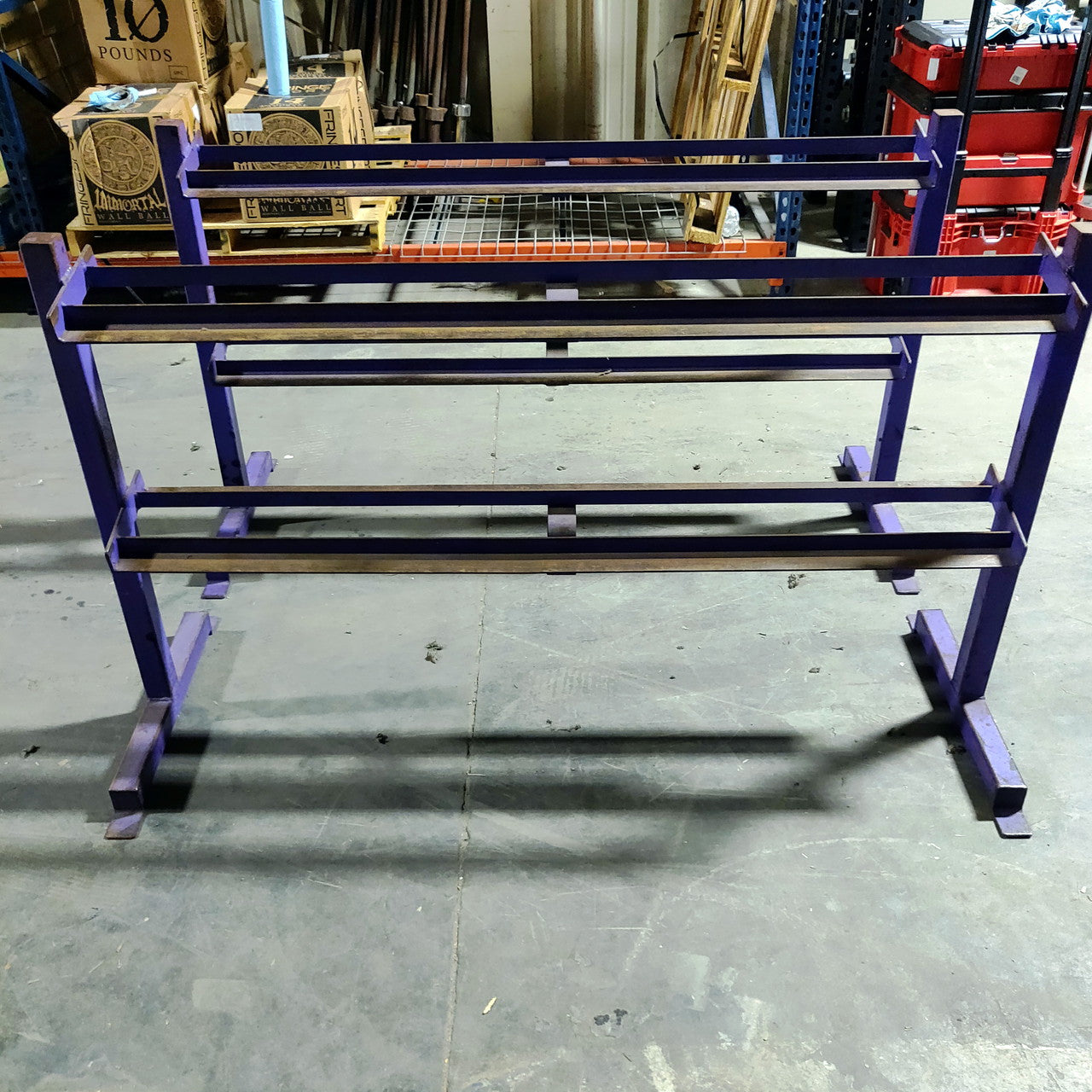 2 Tier Dumbbell Rack Purple