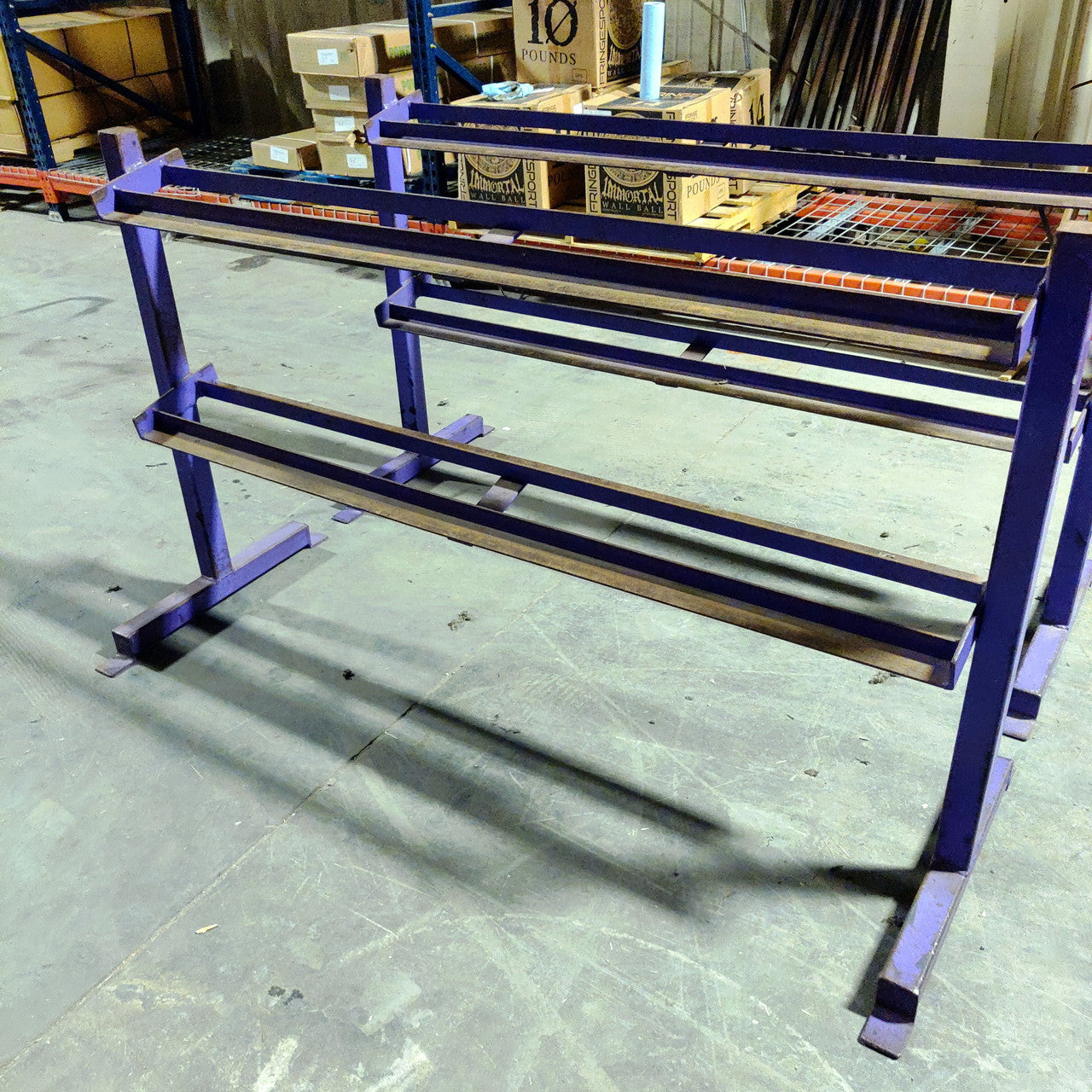 2 Tier Dumbbell Rack Purple