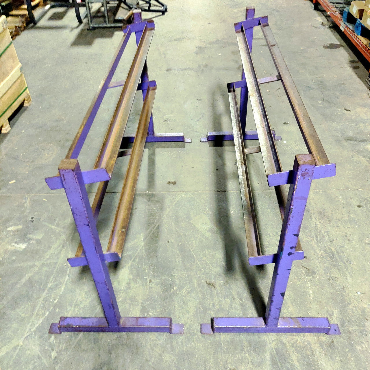 2 Tier Dumbbell Rack Purple