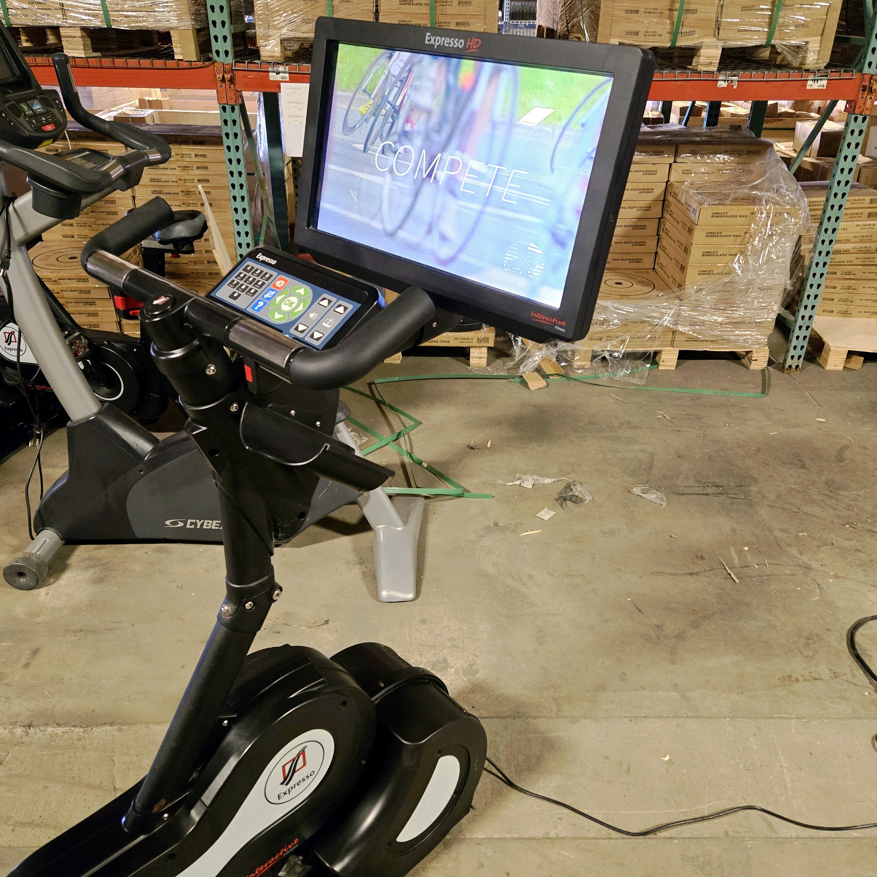 Expresso Upright Bike Fully Virtual Interactive Display