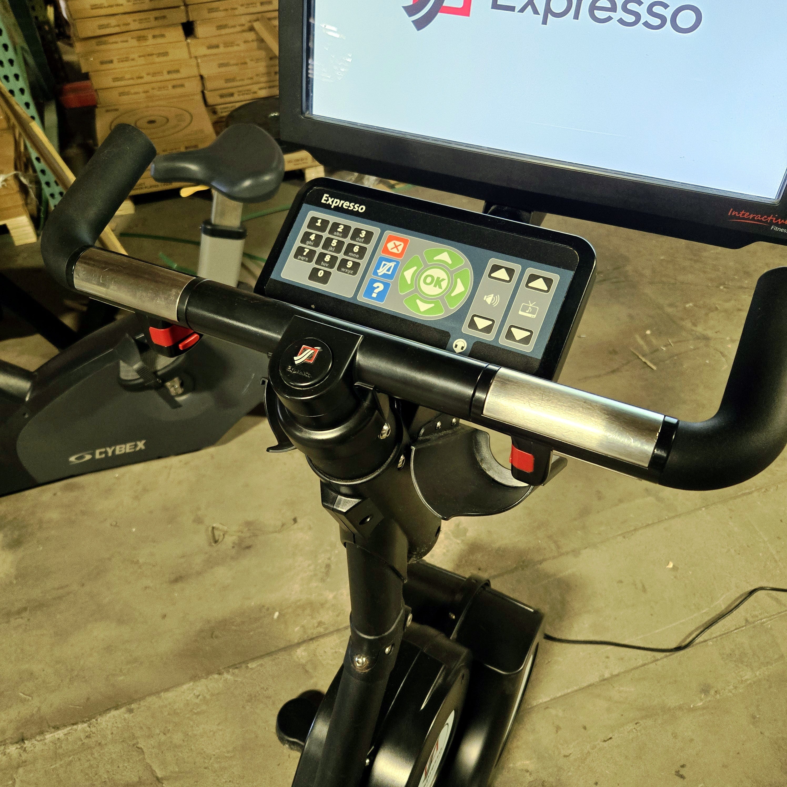 Expresso Upright Bike Fully Virtual Interactive Display