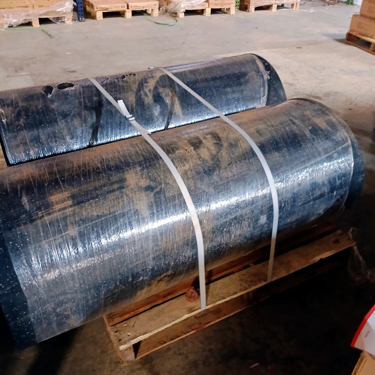 Used Hammer Clad Premium Rubber 1/2" Gym Rolls Gym Flooring- 50 ft Rolls