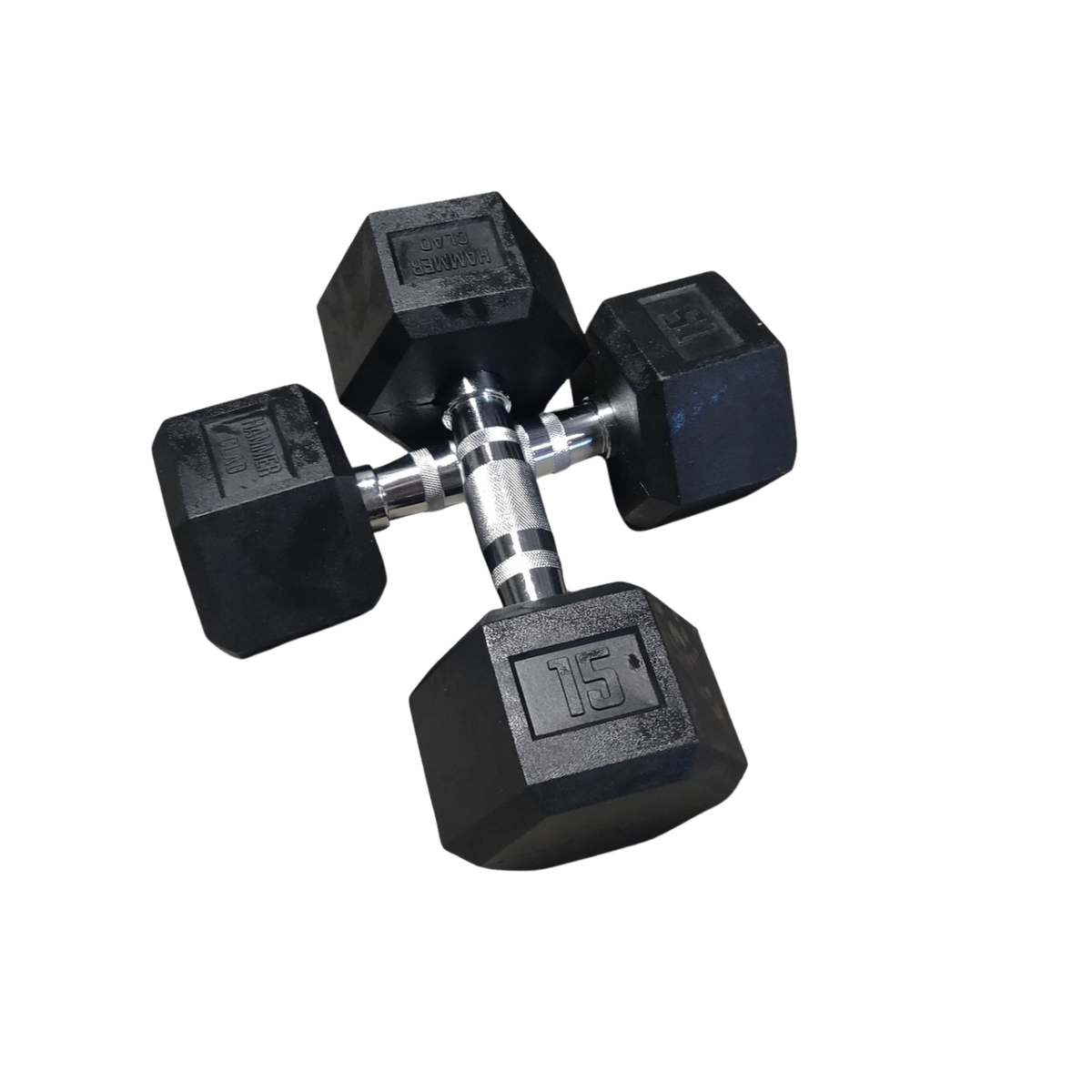 NEW Hammer Clad Premium Rubber Hex Dumbbells – Commercial Grade | Sold in Pairs