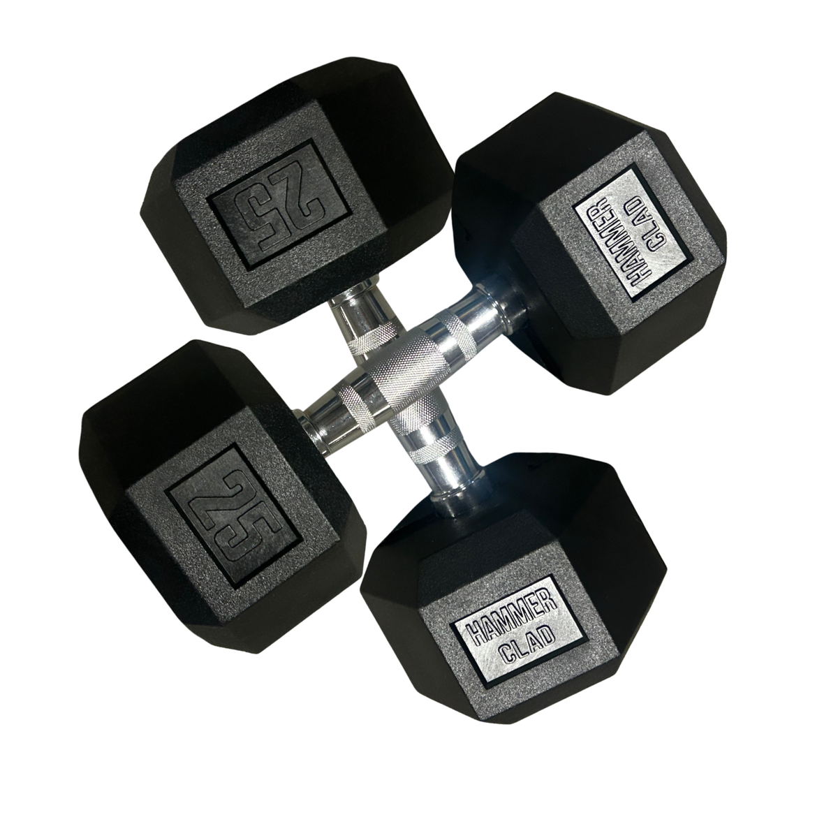 NEW Hammer Clad Premium Rubber Hex Dumbbells – Commercial Grade | Sold in Pairs