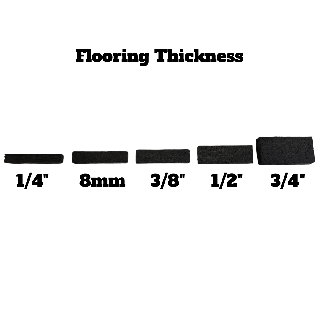 NEW Hammer Clad 1/2" Premium Gym Flooring Mats 4' x 6' (Blem)