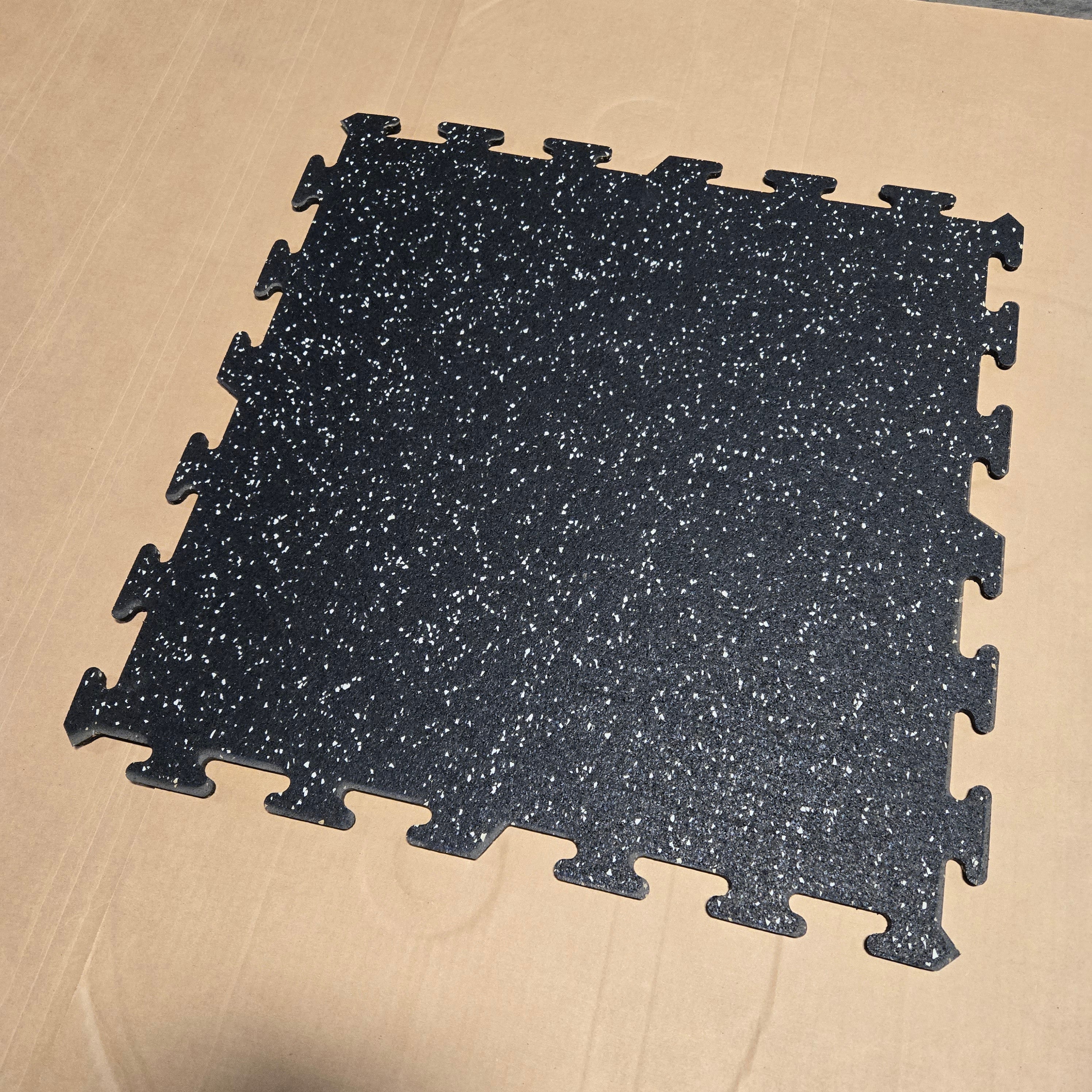 NEW Hammer Clad 1/2" Premium Rubber Floor Tiles and Gym Tile Flooring Interlock