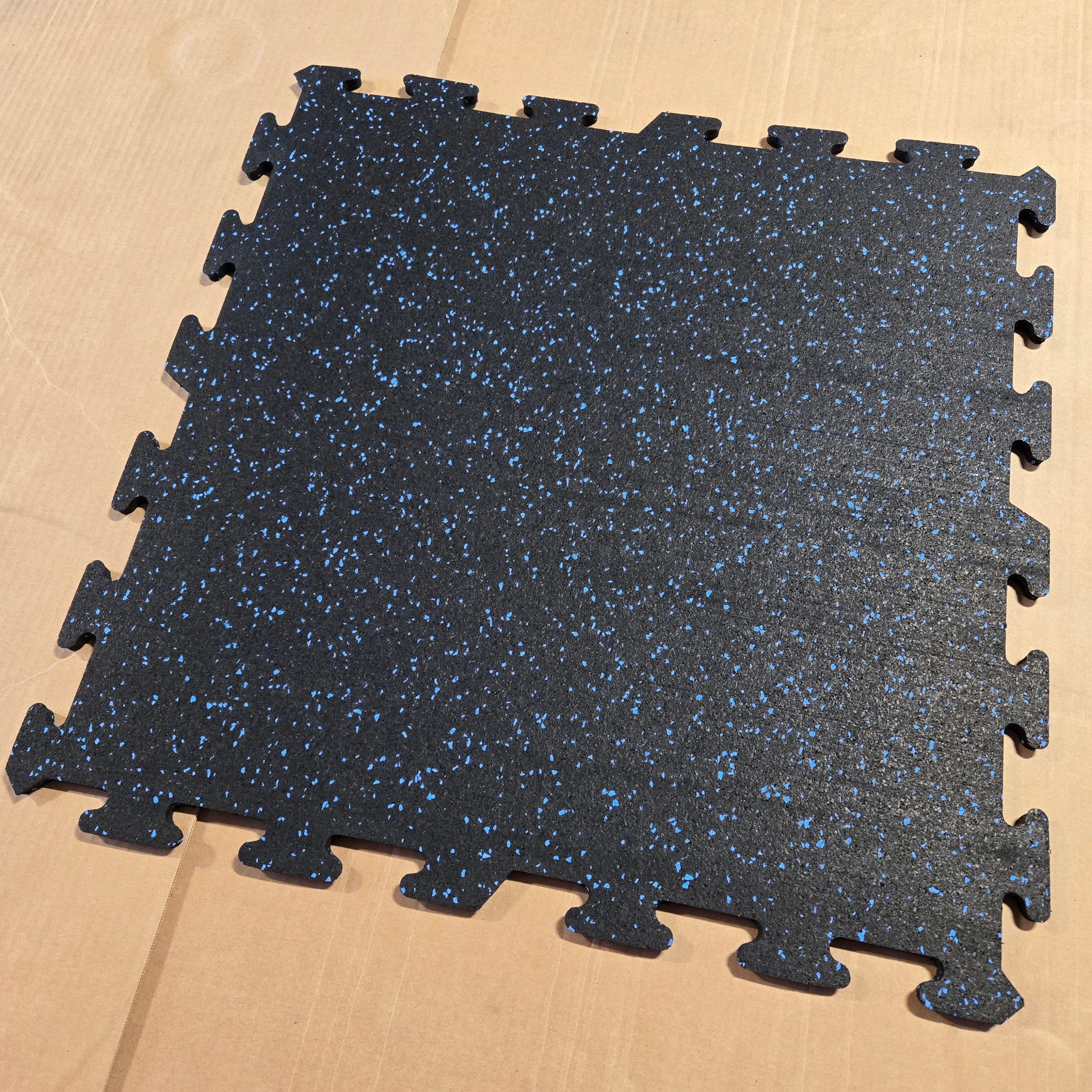 NEW Hammer Clad 1/2" Premium Rubber Floor Tiles and Gym Tile Flooring Interlock