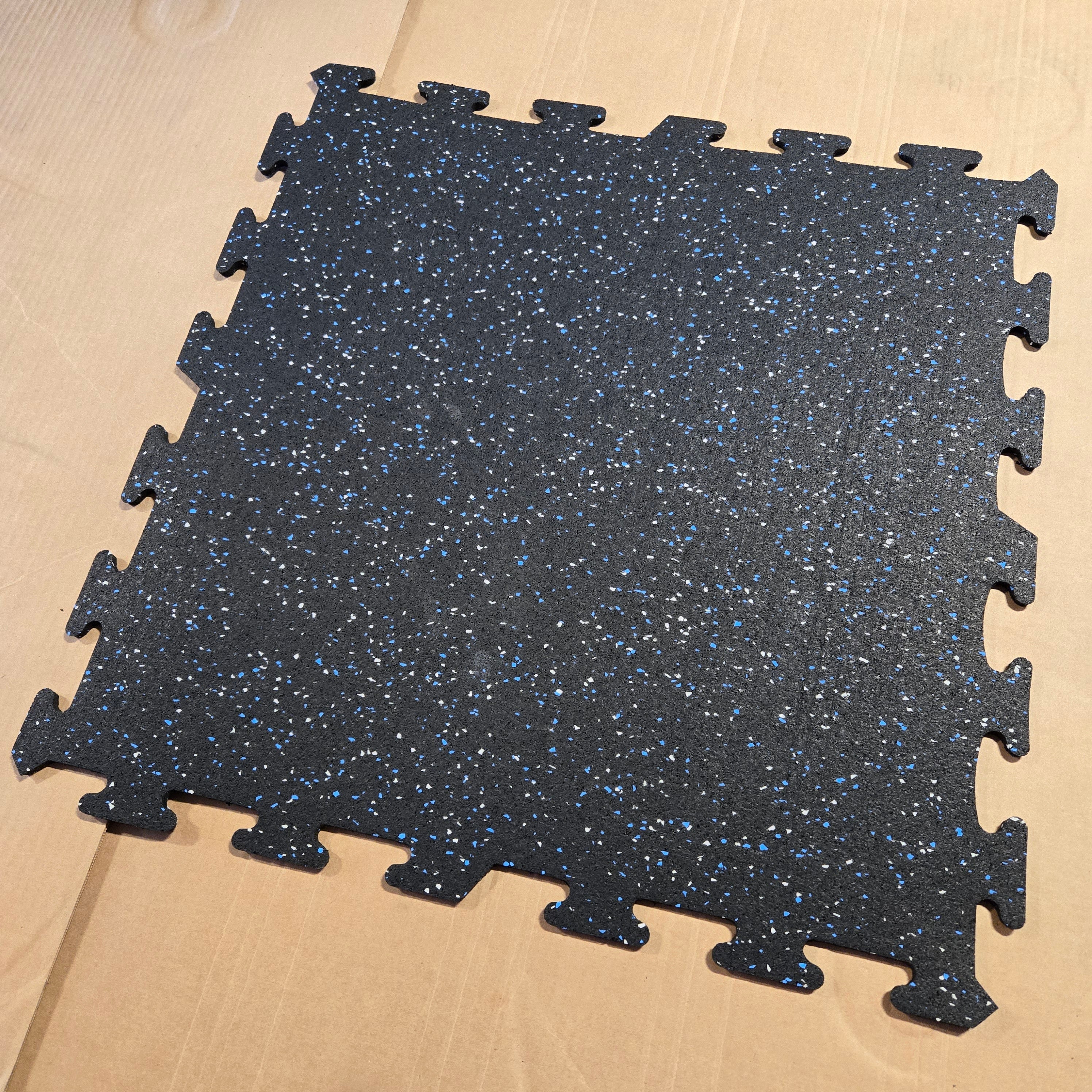 NEW Hammer Clad 1/2" Premium Rubber Floor Tiles and Gym Tile Flooring Interlock (Blem)