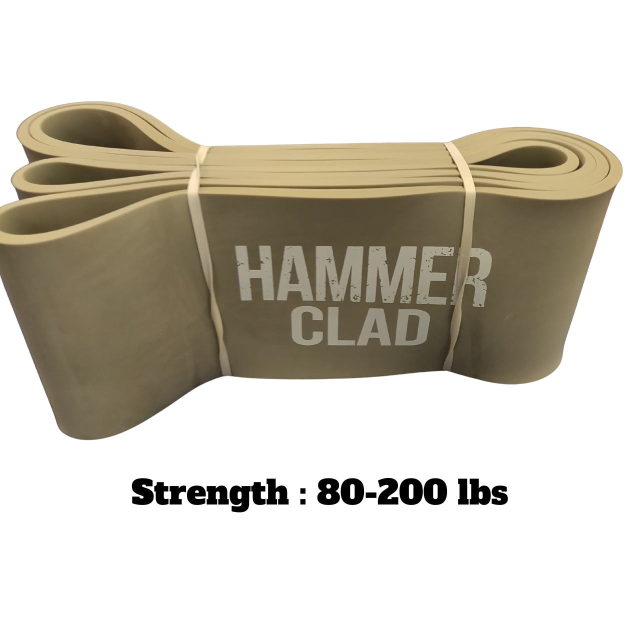 Hammer Clad 8-Piece Resistance Band Set – Latex Pull-Up Assist, Strength Training & Mobility Bands