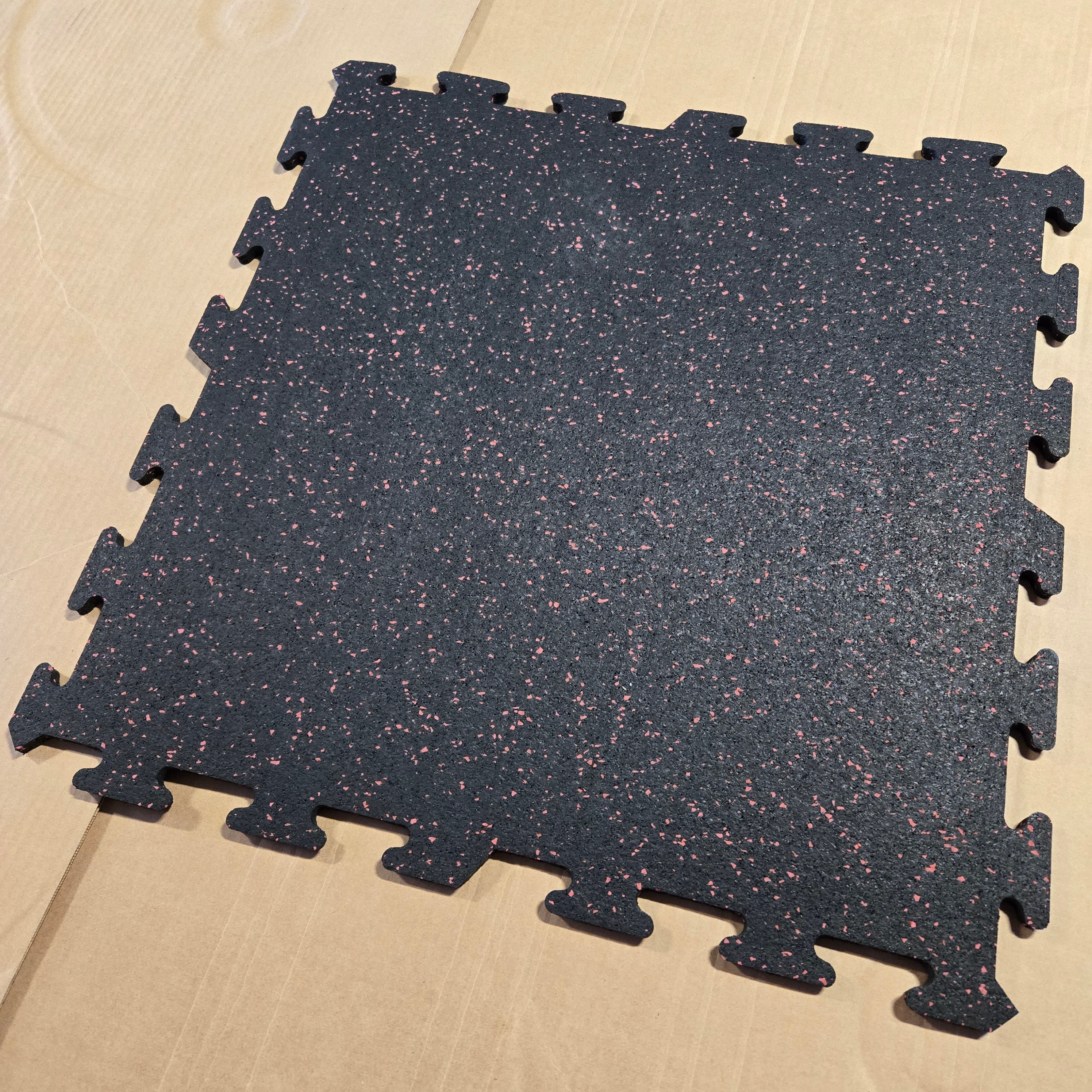 NEW Hammer Clad 3/8" Premium Rubber Floor Tiles and Gym Tile Flooring Interlock (Blem)