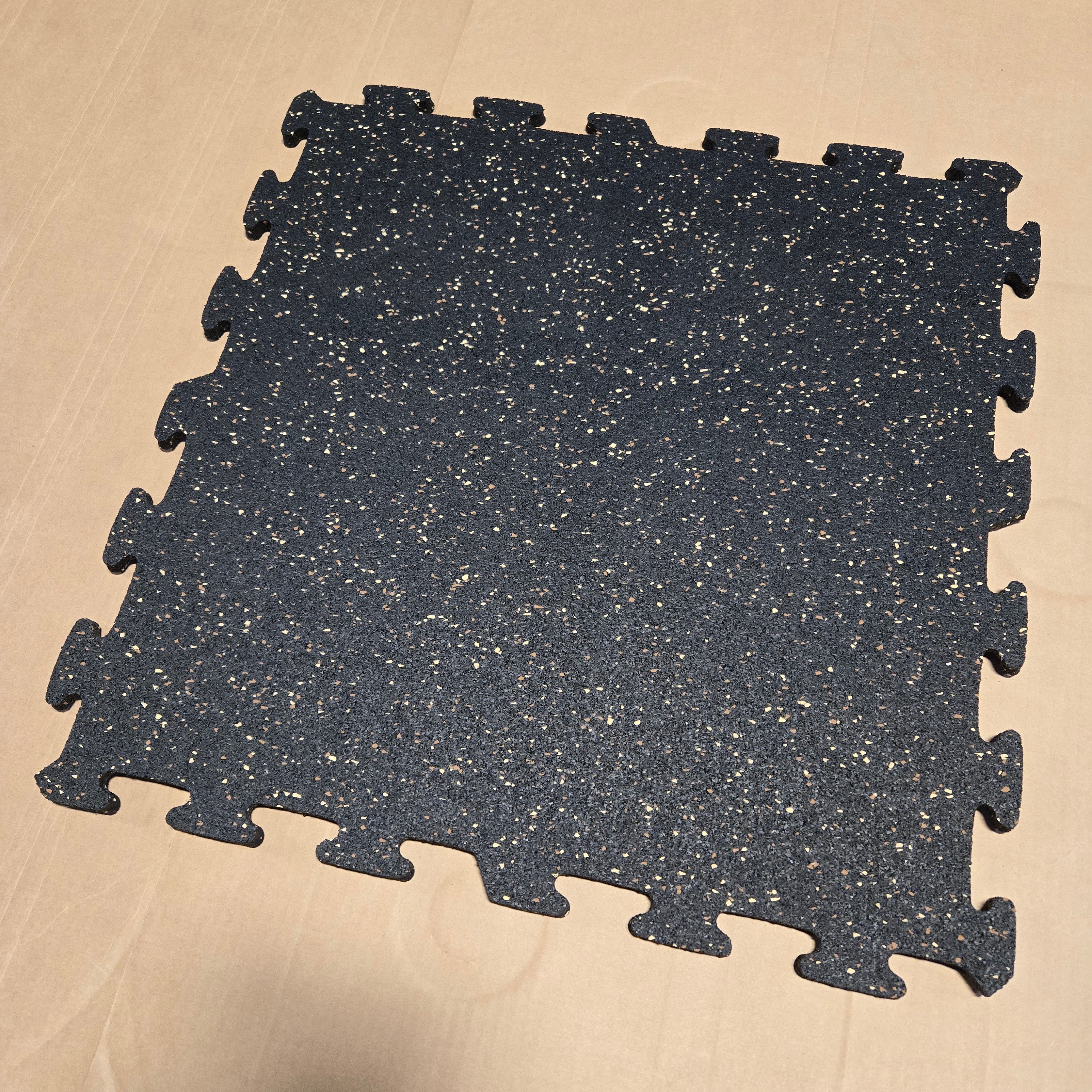 NEW Premium 1/4" Rubber Floor Tiles and Gym Tile Flooring Interlock (Blem)