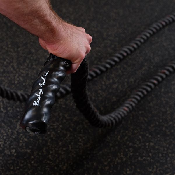 Battle Rope 1.5" x 30' Long Fitness Training Rope Body Solid BSTBR1530