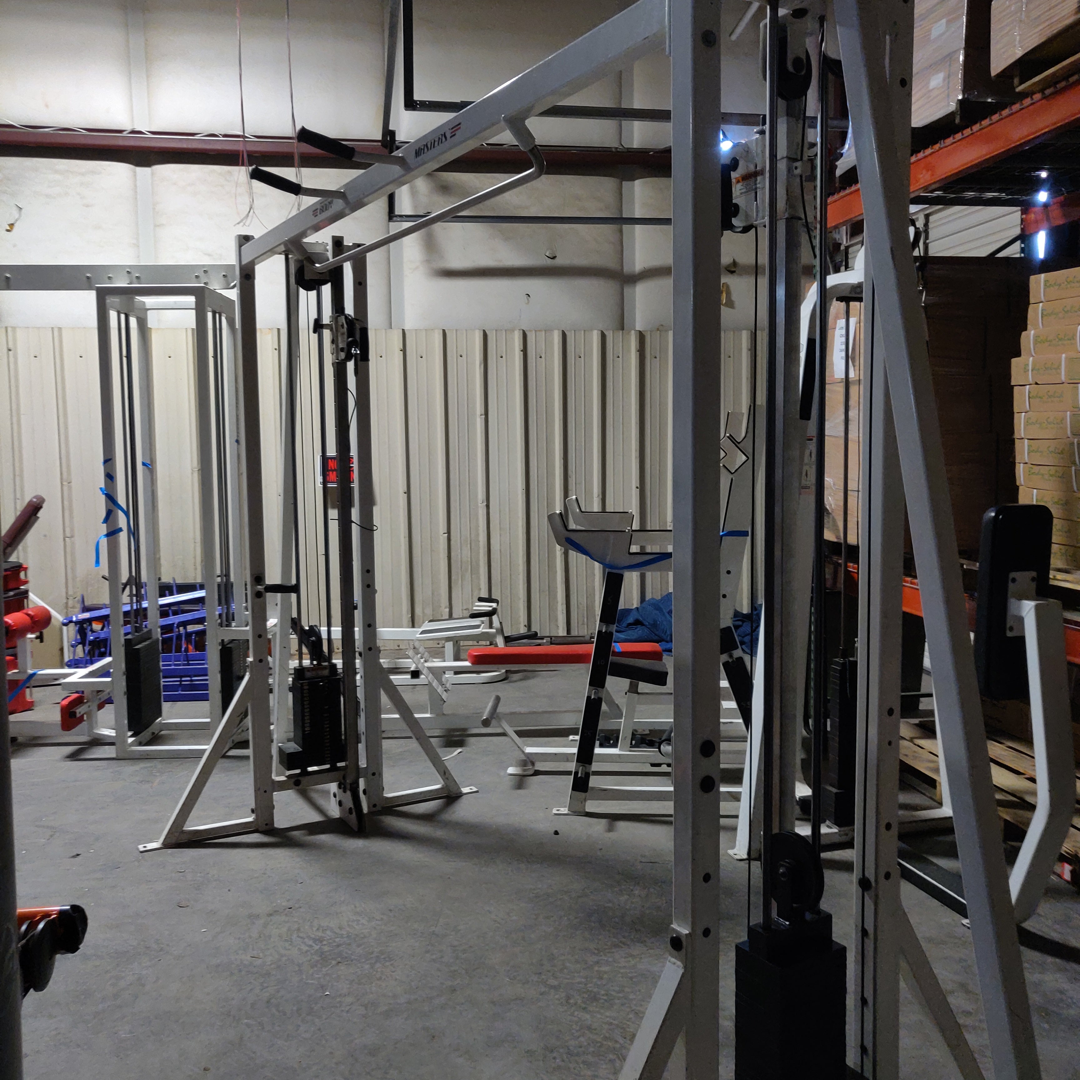 Body Masters Cable Crossover With Pullup Bar and Adjustable Cable Columns