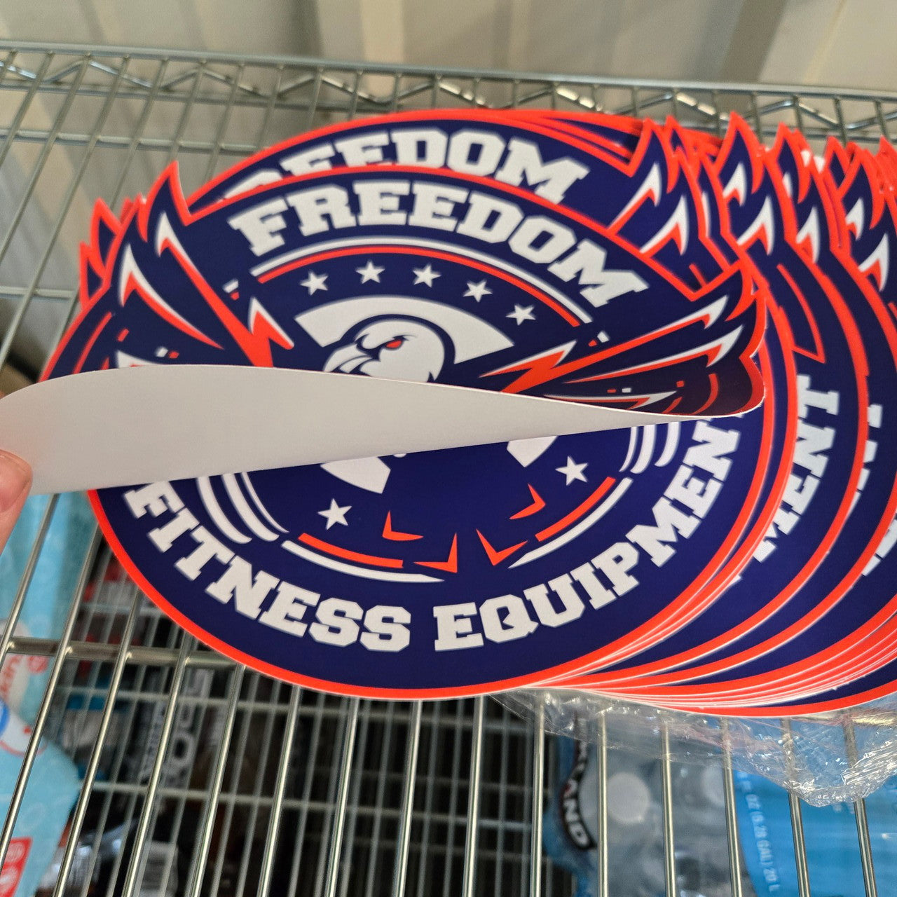 Freedom Fitness Sticker/Bumper Sticker Emblem Logo (12" Large)