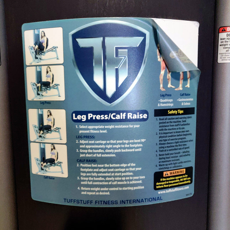 TuffStuff Leg Press/Calf Raise Calgym Commercial Grade