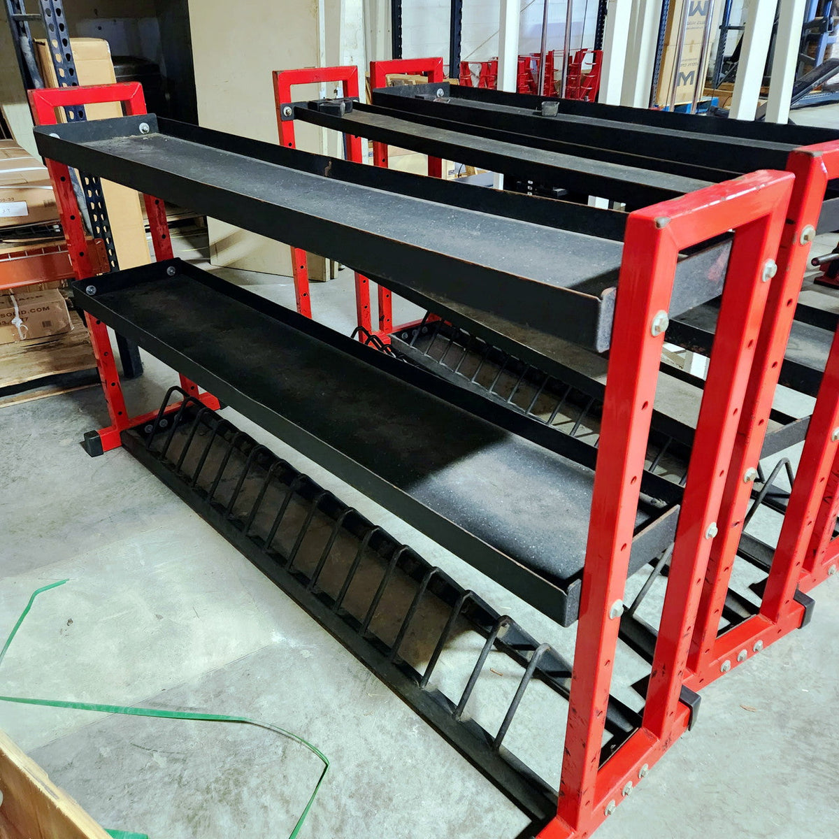 Commercial Dumbbell/Bumper/Kettlebell Storage Shelves (Similar to Mass