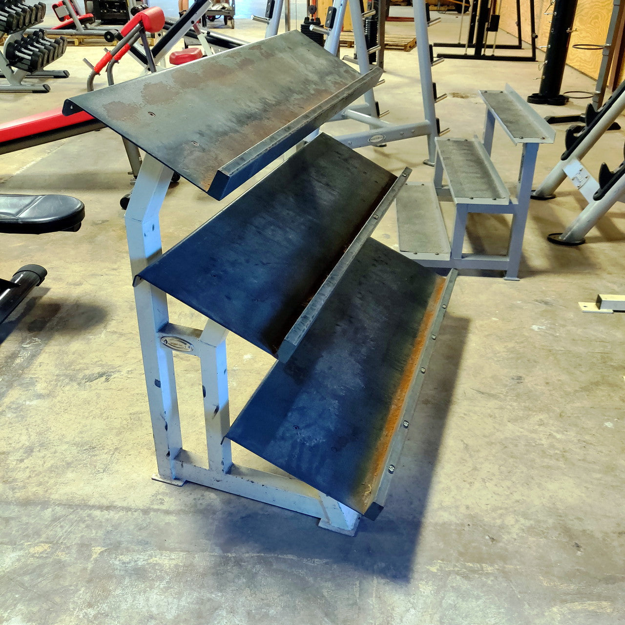 Commercial Dumbbell/ Kettlebell Rack – Gym-Grade Storage