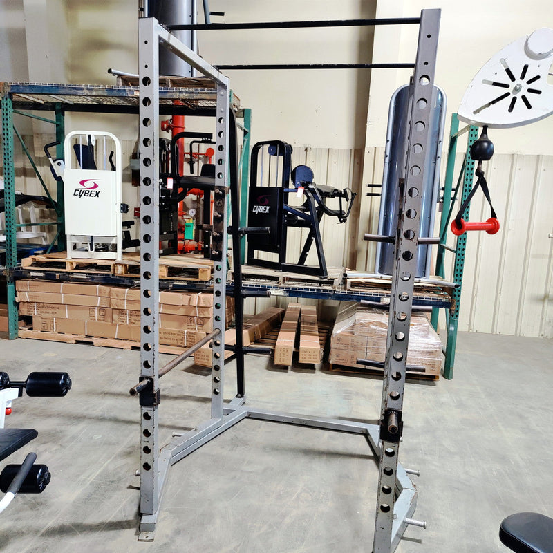 Commercial Grade Squat Rack Power Rack with Weight Storage