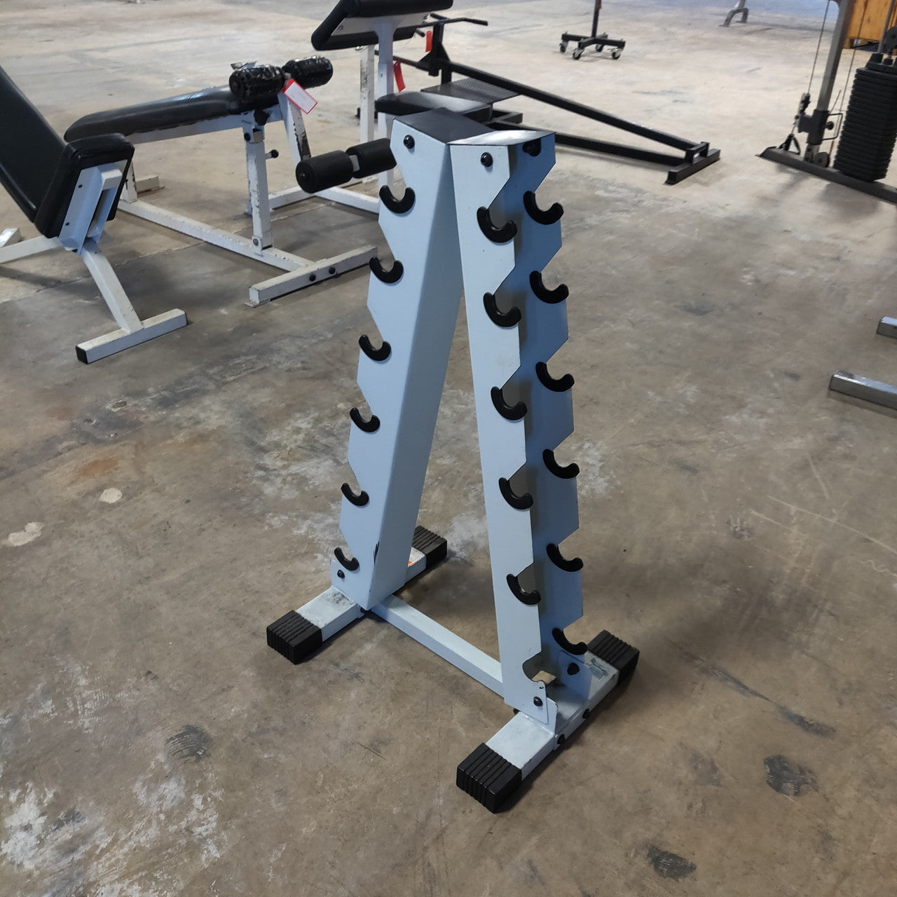 Compact 6-Pair Dumbbell Rack