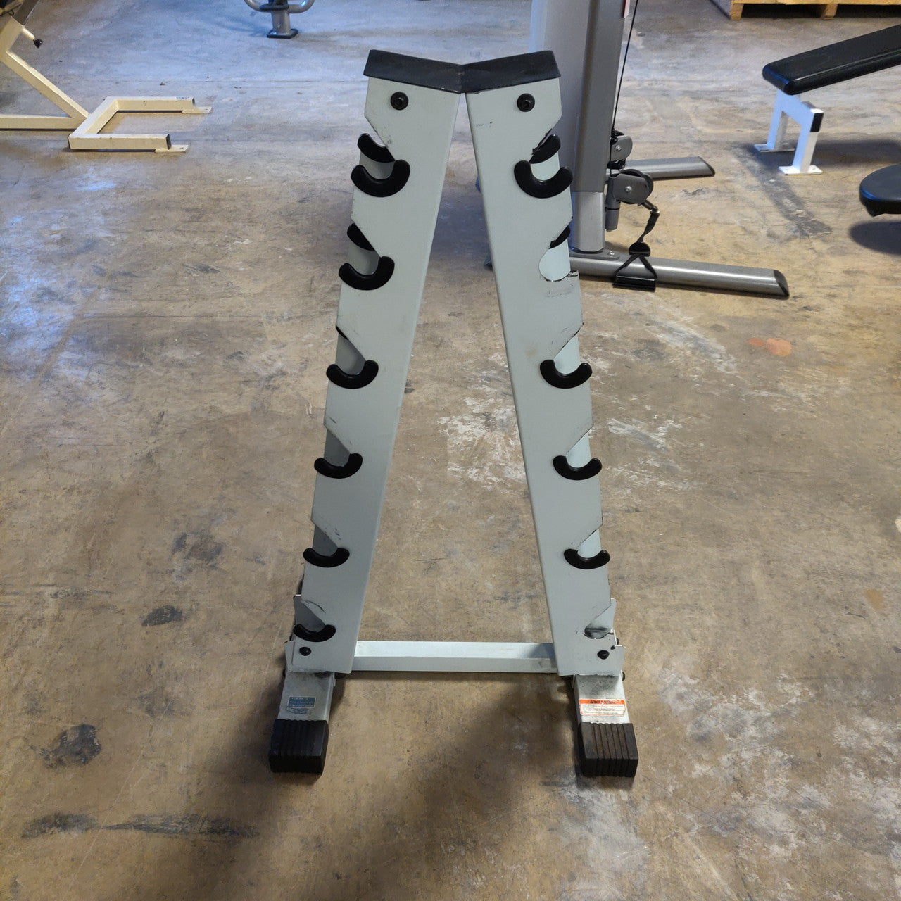 Compact 6-Pair Dumbbell Rack