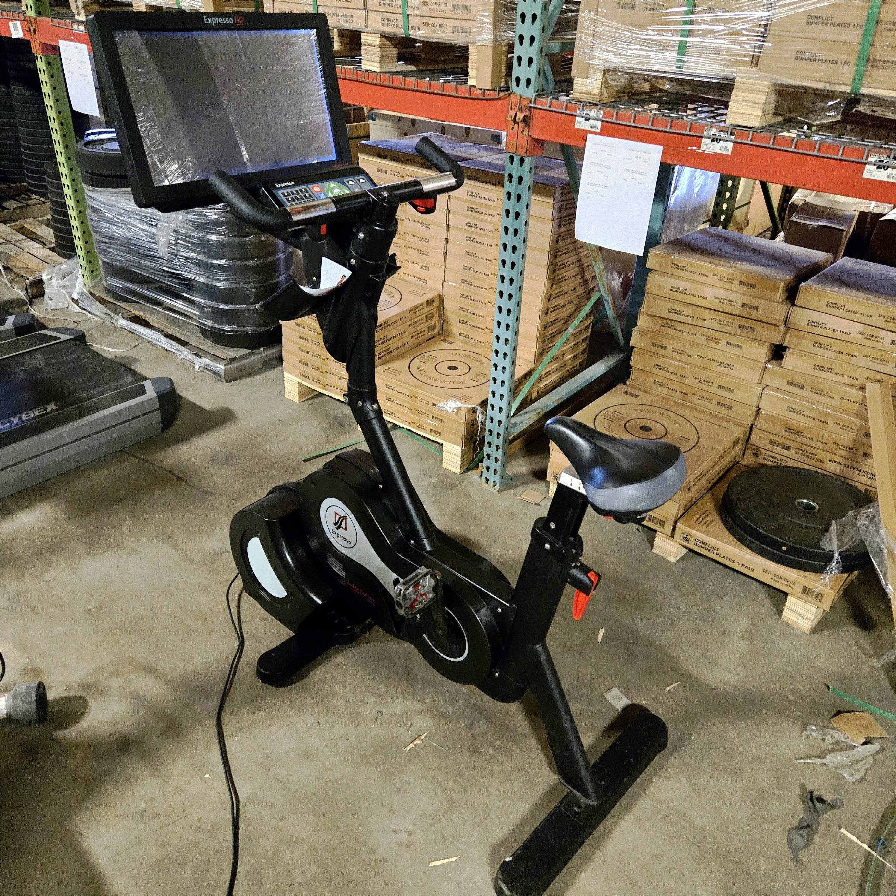 Expresso Upright Bike Fully Virtual Interactive Display