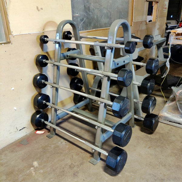Fixed Barbell Set 20-110lb WITH Storage Rack