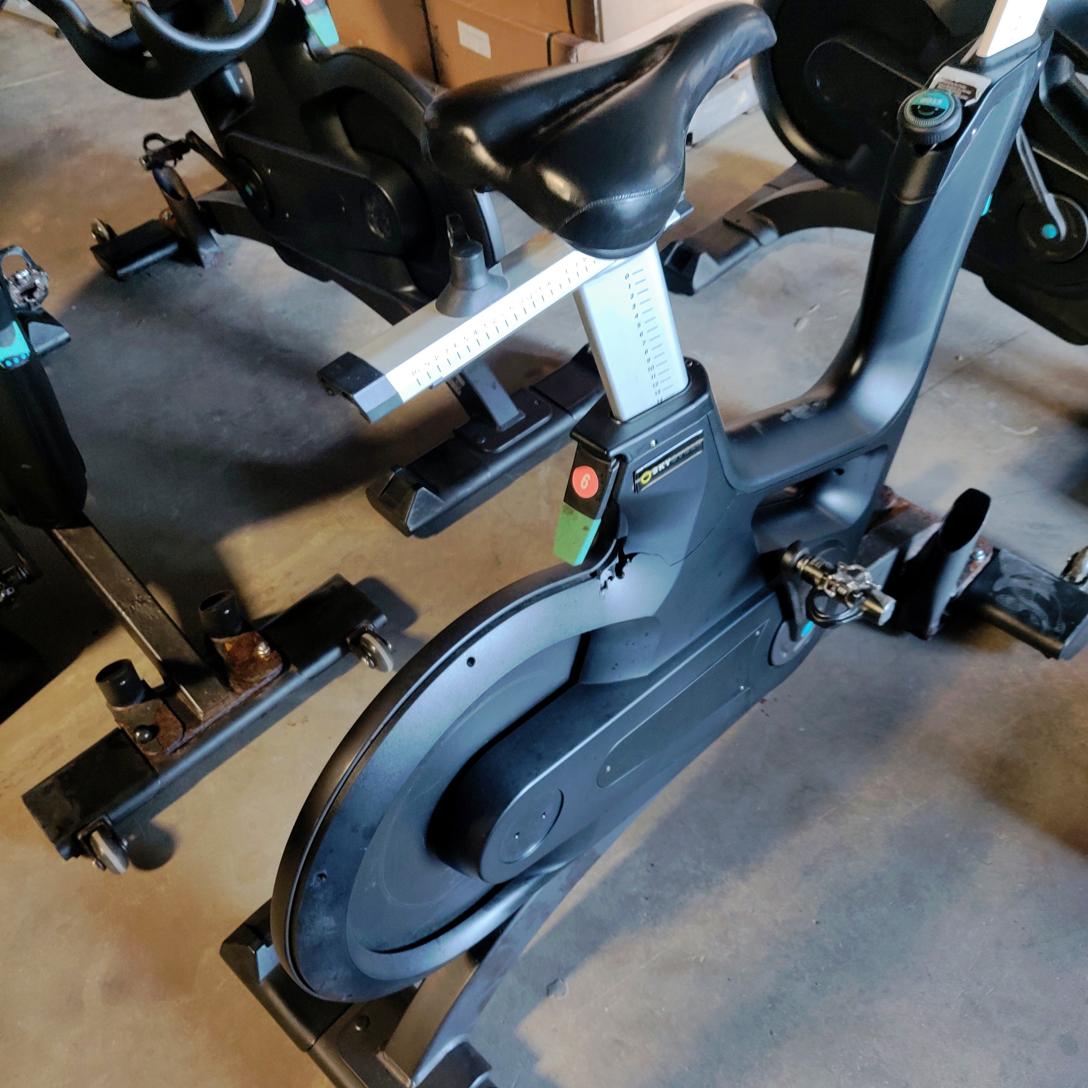 Flywheel Sports Upright Indoor Exercise Bike for Cycle Studios