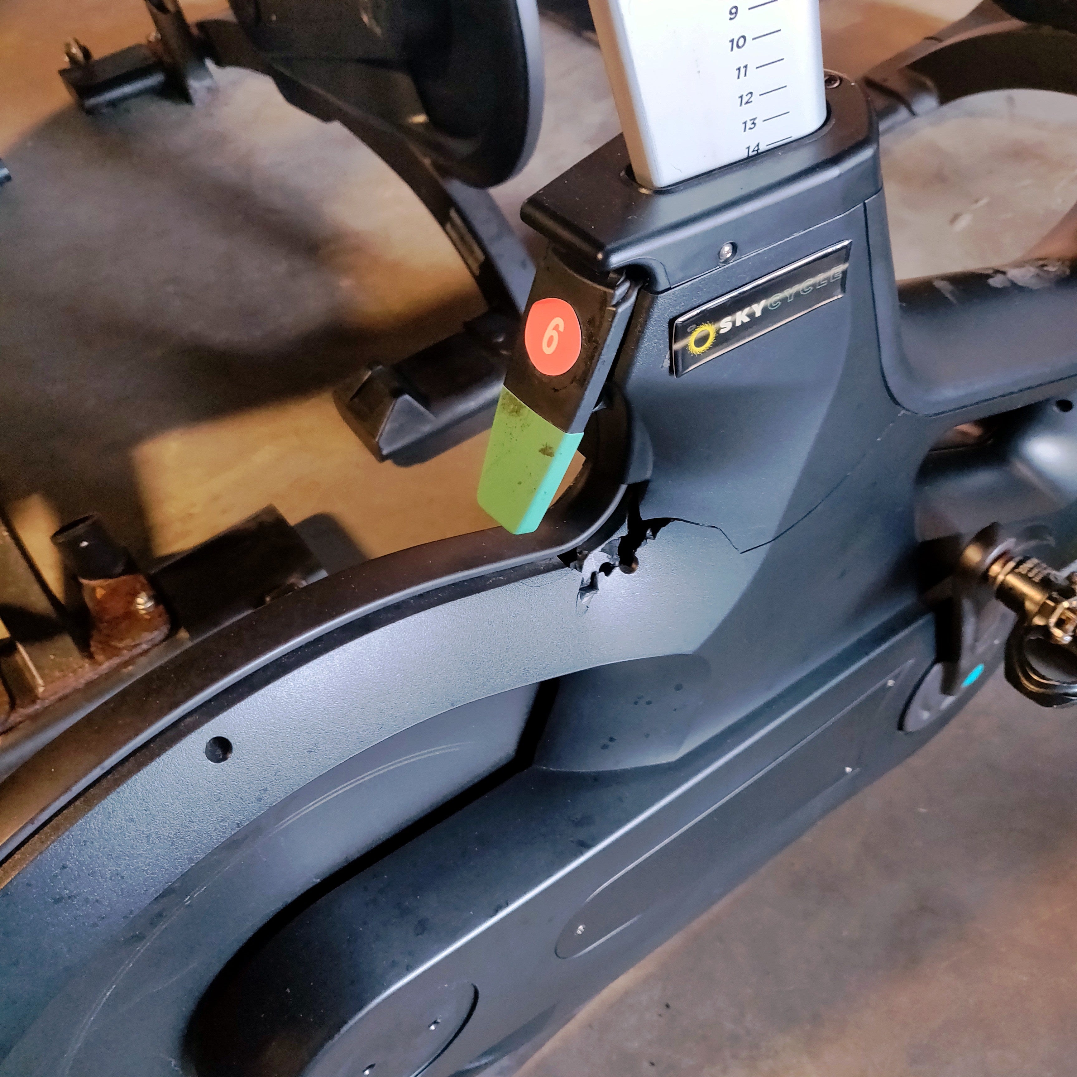 Flywheel Sports Upright Indoor Exercise Bike for Cycle Studios