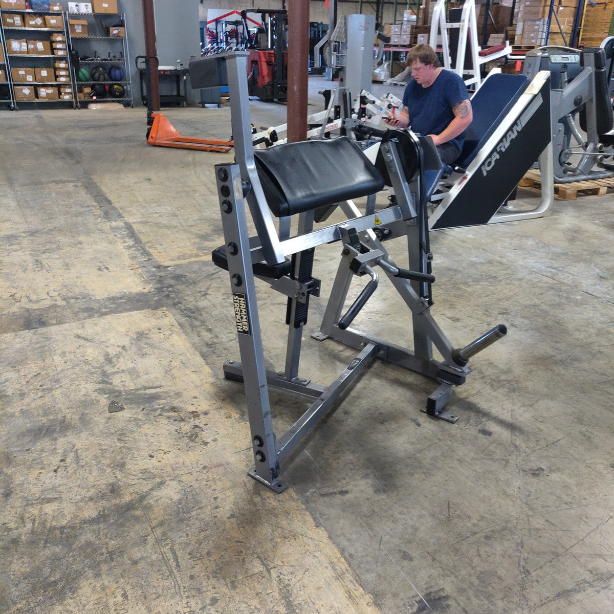 Hammer Strength Plate Loaded Seated Bicep Curl