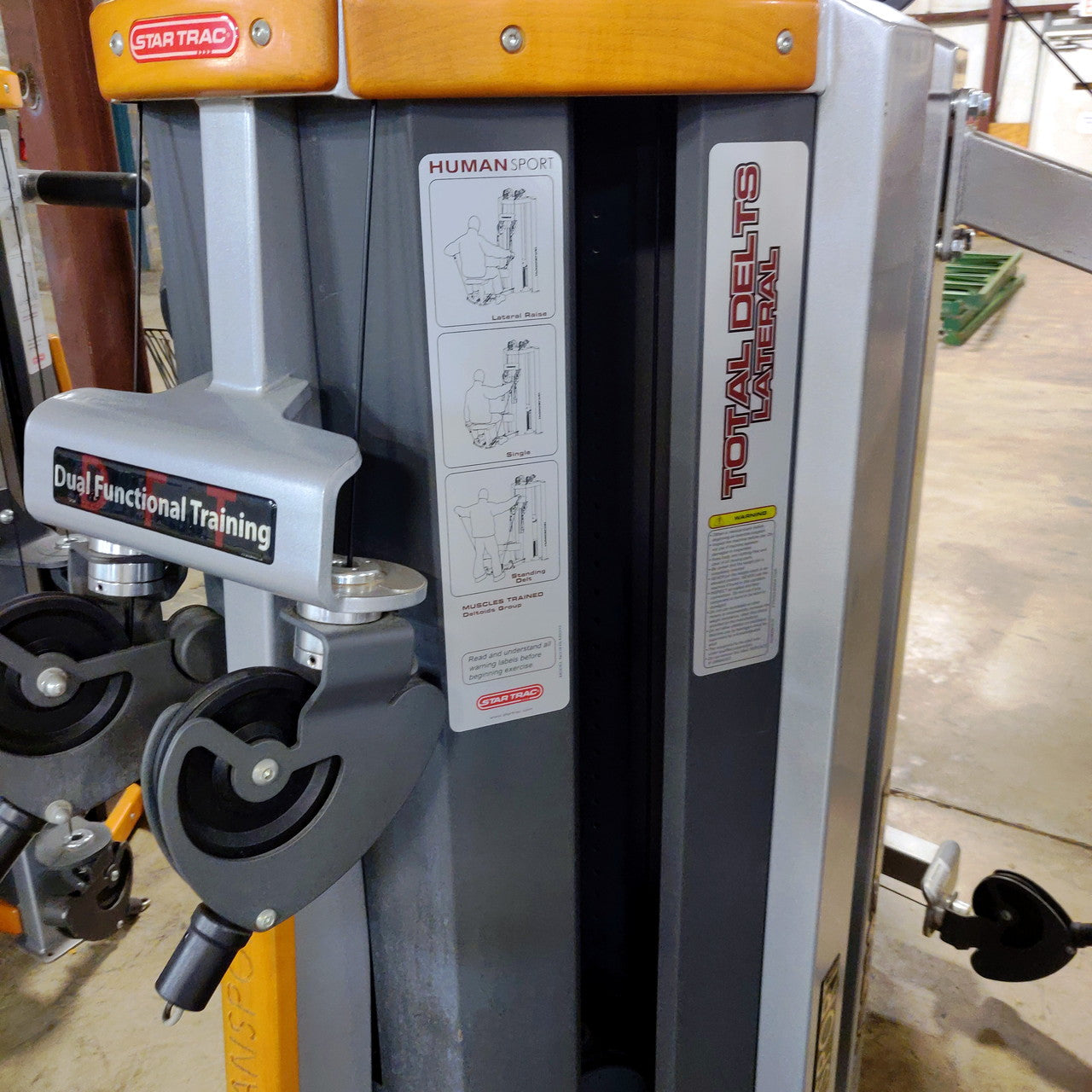 Star Trac Humansport Total Delts Lateral Dual Functional Trainer