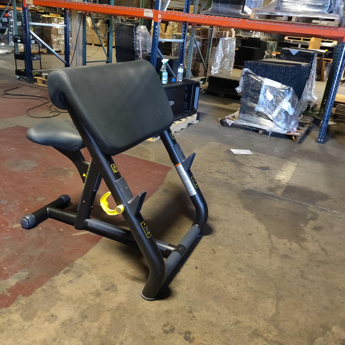 Technogym Preacher Curl Bench w/ Curl Bar