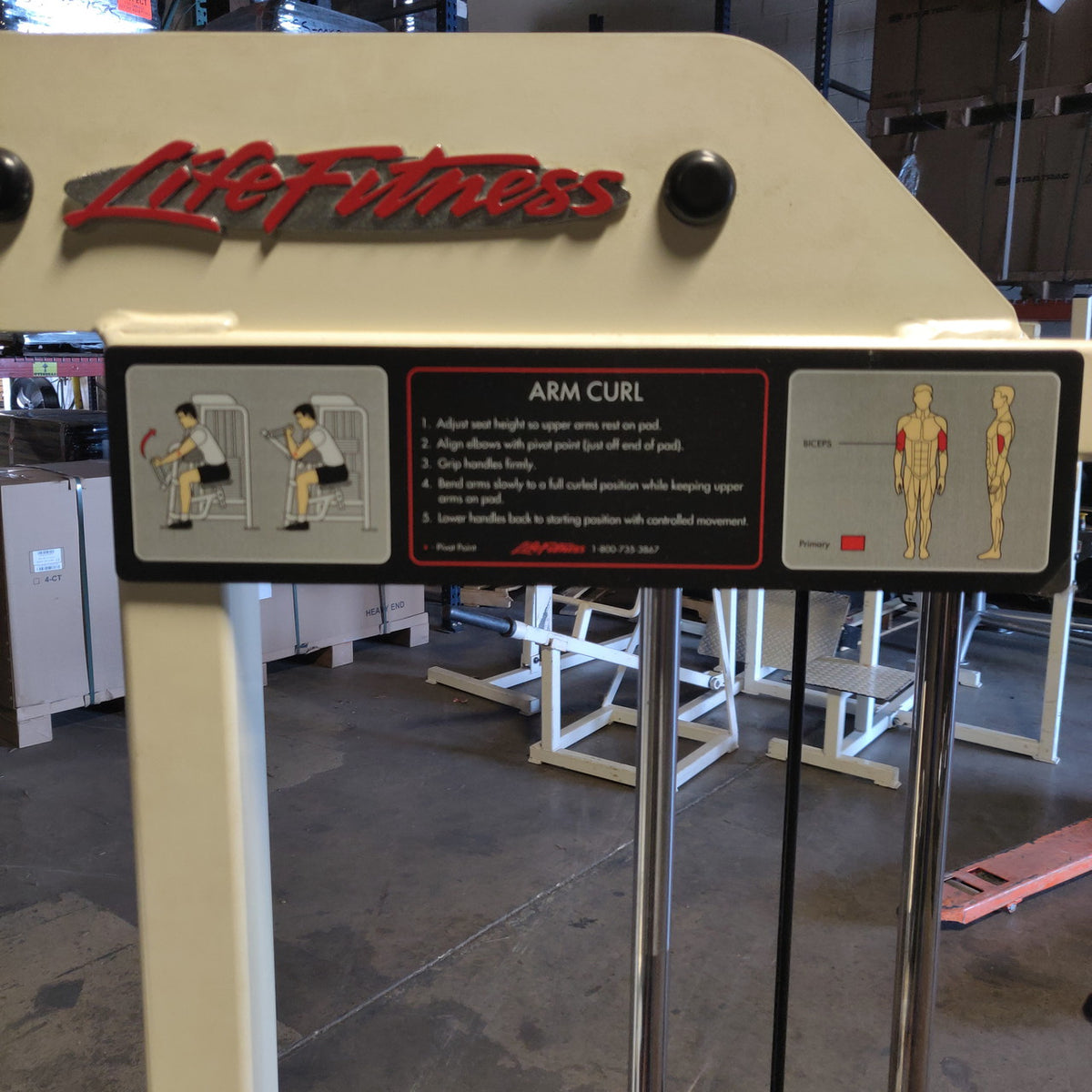 Life Fitness Pro / Pro1 Bicep Arm Curl