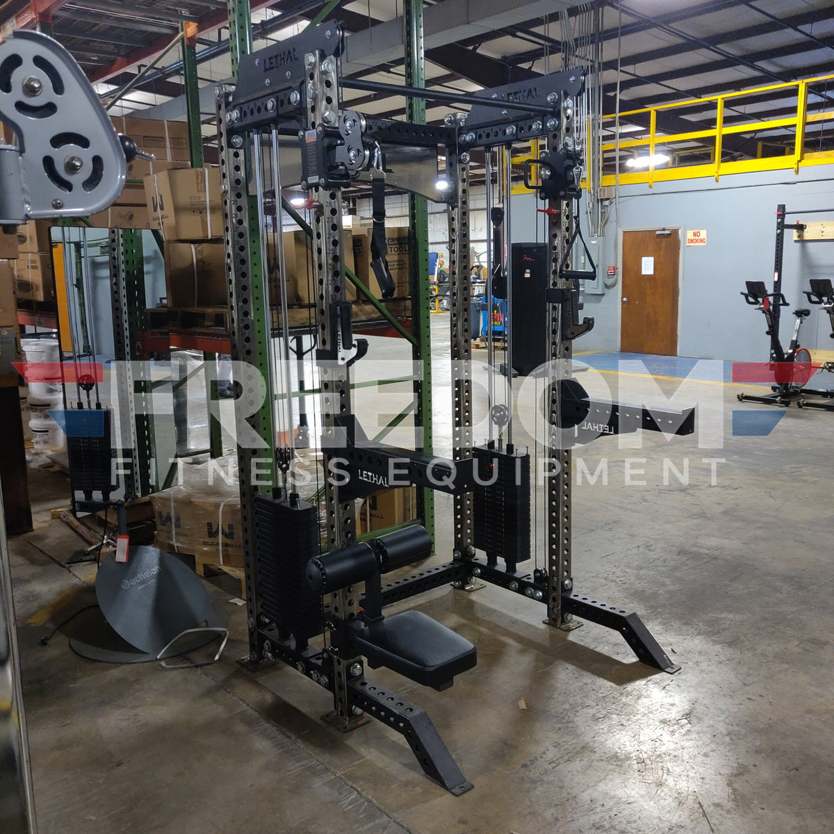 Lethal Fitness Half Rack Functional Trainer Floor Model (Need Dims)
