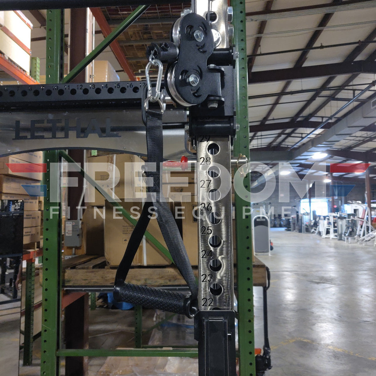 Lethal Fitness Half Rack Functional Trainer Floor Model (Need Dims)