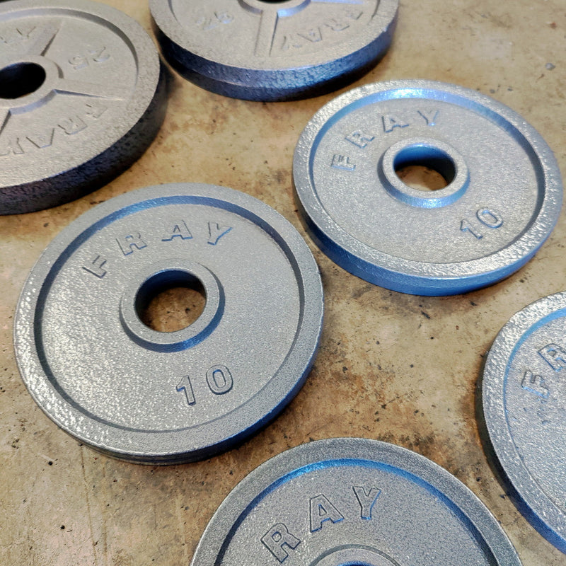 NEW 245lbs Cast Iron Olympic Weight Plate Set