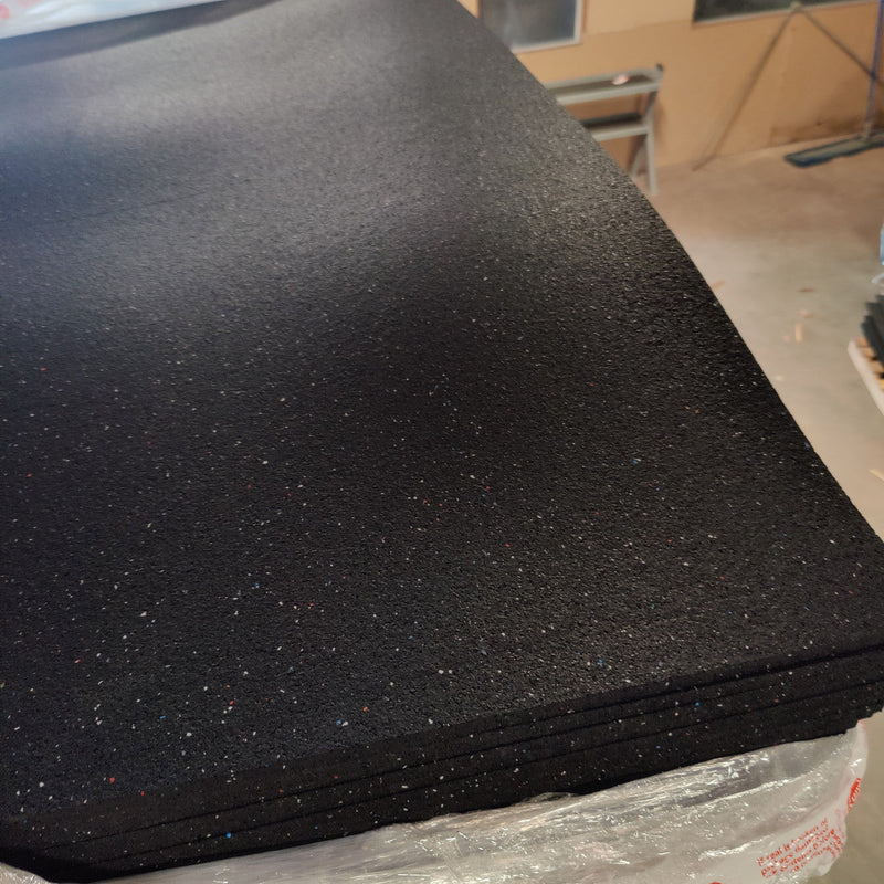 NEW 3/8" Premium Gym Flooring Mats 4' x 6' Confetti Fleck