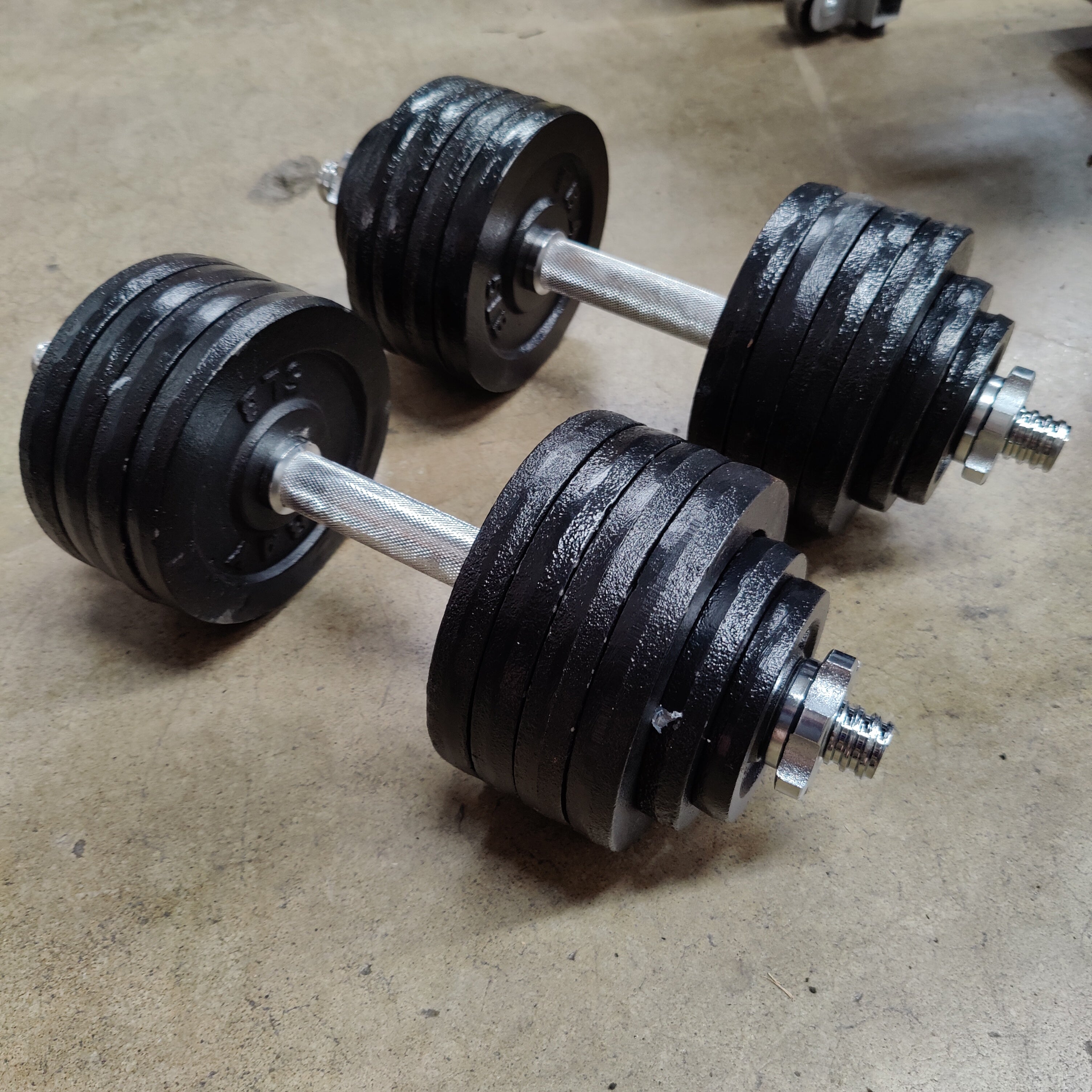 NEW 5-50lb Adjustable Dumbbells PAIR