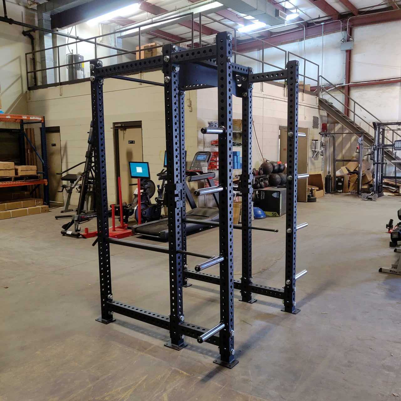 NEW 6-Post Power Rack Squat Rack with Weight Storage